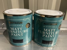Rust-Oleum Matt Furniture Paint Various Colours 750ml - Slightly Dented tins