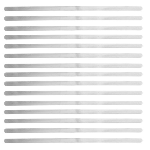 18pcs silver stainless steel - silver,
