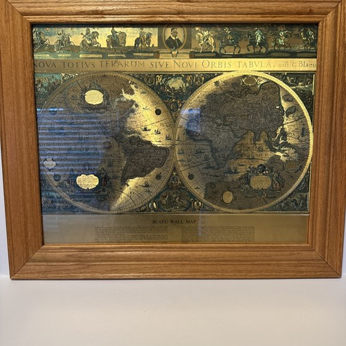 Vintage gold foil blaeu - foil, wall