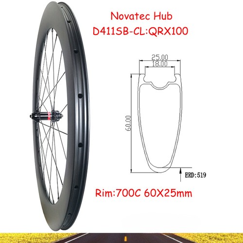 60x25mm 700c road bicycle - 60x25mm,