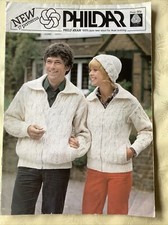 Phildar knitting pattern book. 17 Aran designs for the family