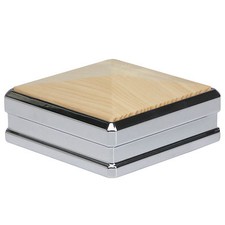 Solution Newel Cap 90mm Chrome/Nickel & Walnut Oak Hemlock White Primed Pine