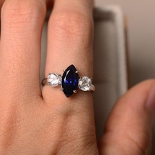 Blue Sapphire 2CT Gemstone 925