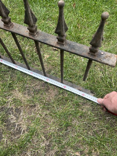 Iron railing section - iron,