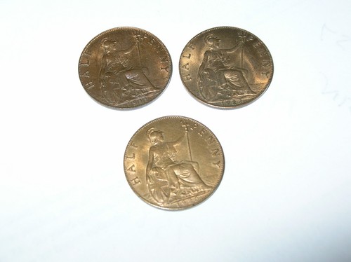 King george halfpennies - 3,