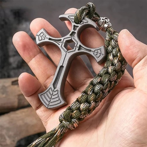 Outdoor survival cross pendant - outdoor,