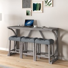 4 Piece Bar Table Set with