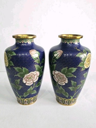 Pair chinese cloisonne - of,