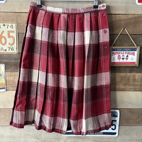 Vintage pleated plaid - pleated,