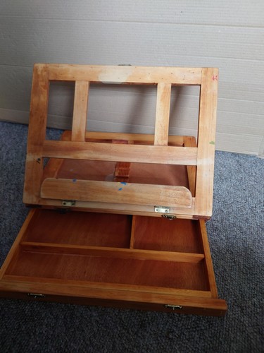 Portable wooden artist easel - portable,
