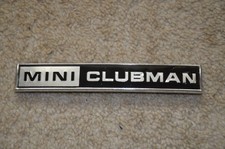 Classic Mini Clubman Rear Badge. Genuine. New Old Stock