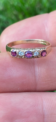 9ct gold vintage ruby and - vintage,