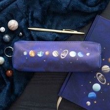 Solar System Pencil Case Space Galaxy Planets Pencils Pens School College Sketch