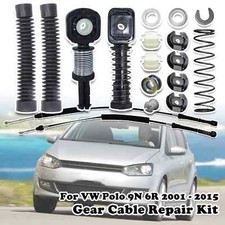 Gear Selector Shift Linkage Shaft Cable Catch Gaiter Bushing Kit For VW Polo 