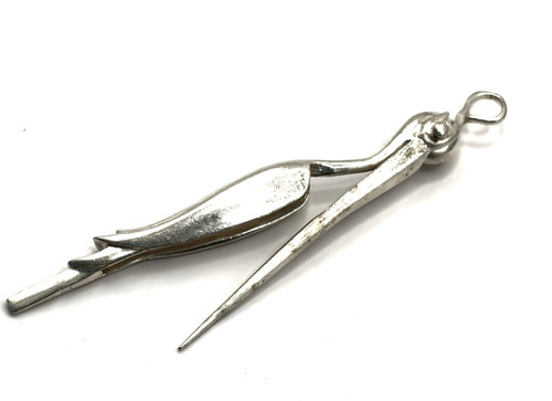 Sterling silver stork - sterling,