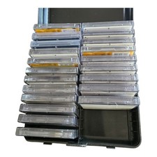 15 USED Chrome Position II Cassette Tapes CDing 2 + 6 Other Blank Case