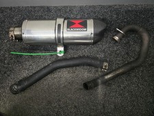 YAMAHA WR125 X R 2009-2017 BLACK WIDOW FULL EXHAUST SYSTEM CARBON TIP