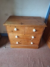 Heal & Son london Victorian Pine Chest Of Drawers