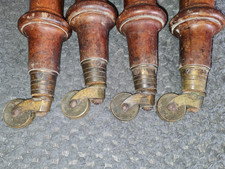 four antique victorian brass