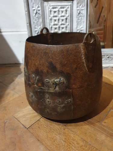 Antique iron metal pot handles