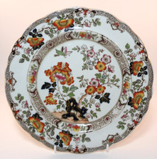 Antique Ashworth Bros 261 Real Stone China 9" Lunch Salad Plate c1890s VGC