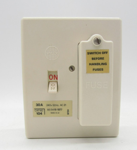Wylex amp single fuse - fuse, box
