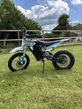 EBOX 2 V2 2.0 kW Electric Offroad Bike White and Blue Excellent Condition