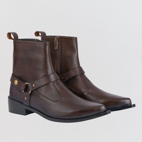 Men brown leather - men's,