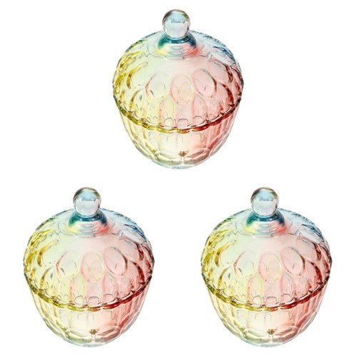 3pcs glass kitchen canisters - 3pcs,