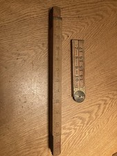 Vintage wooden folding rulers