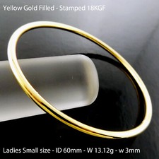 Bangle 18k Yellow Gold Filled