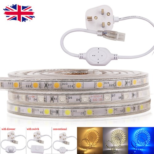 220v mains plug led strip - plug, in