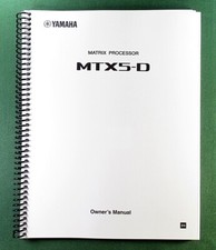 Yamaha MTX-5D Instruction Manual: 36 Pages & Protective Covers!