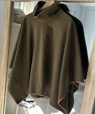 Tuckernuck Olive Piper Poncho With Tan Trim. O/S