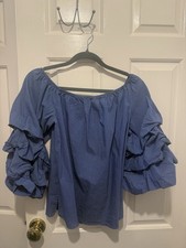 ZARA WOMAN Blue White