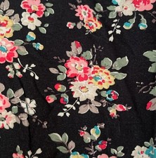 *SALE* Size 12 New Cath Kidston Vintage Style Beautiful Black Floral Tea Dress 