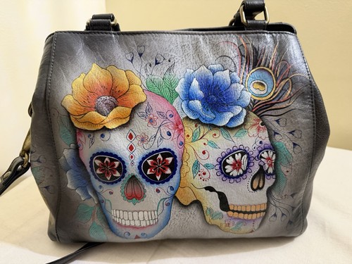 Anuschka sugar skull leather - anuschka,