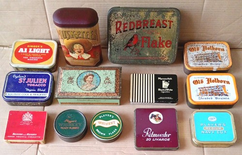 Collection tobacco tins - tins, •