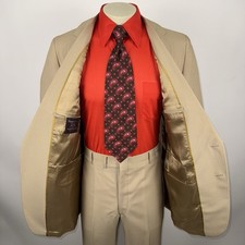 Vintage 70s Suit Mens 42 Long