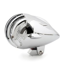 5 1/2" Motorcycle Chrome Bullet Headlight Head Light Lamp For Choppers Cruisers*