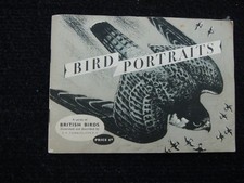 ONE COMPLETE SET OF BROOKE BOND TEA CARDS BIRD PORTRAITS STUCK IN ALBUM