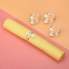 10pcs Pearl Napkin Rings