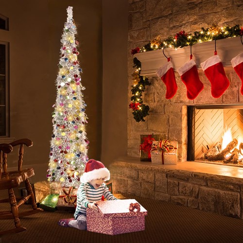 Pop christmas tree 6ft slim - pop,