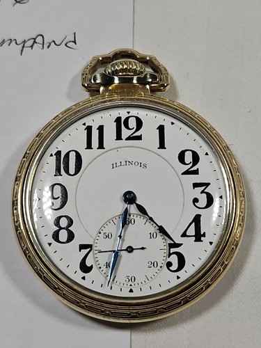 B163 illinois pocket watch - b163,