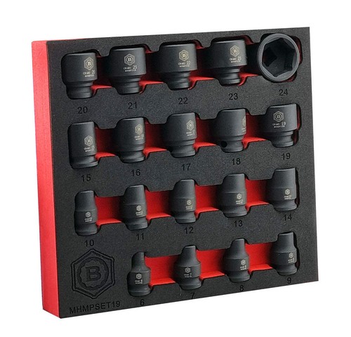 19pc impact socket - 3/8",