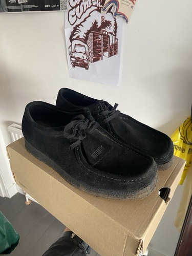 Clarks wallabee black men - clarks, men’s