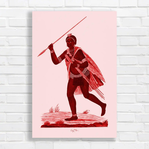 Tribal warrior with - tribal,
