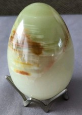 Onyx Stone Egg on Stand