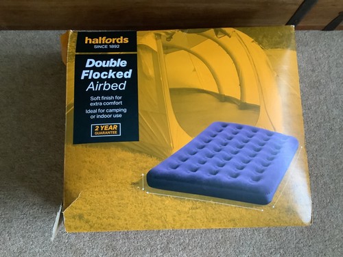 Halfords double flocked - , airbed