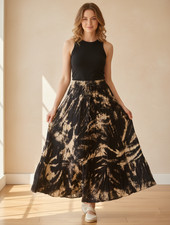Tie-Dye Maxi Skirt Heavy